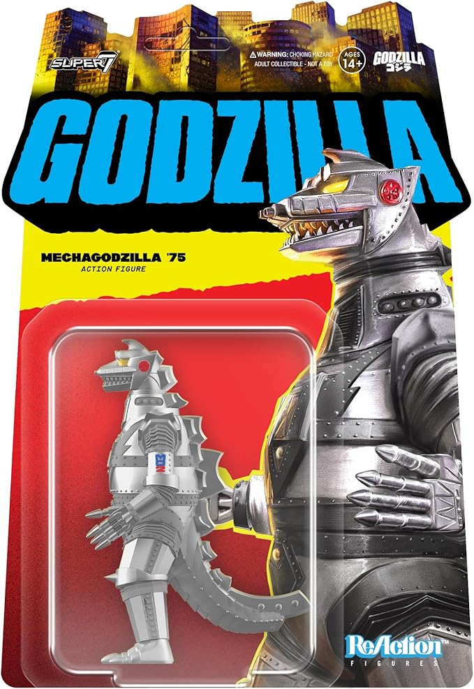 Super7 Toho Mechagodzilla '75 Reaction Figure - 3.75" Toho Godzilla Action Figure Classic Monster Movie Collectibles and Retro Toys