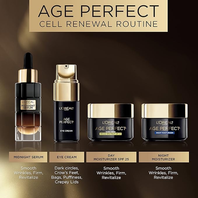 L'Oreal Paris Age Perfect Cell Renewal Anti-Aging Eye Cream, For Dark Circles & Puffiness 0.5 Fl oz