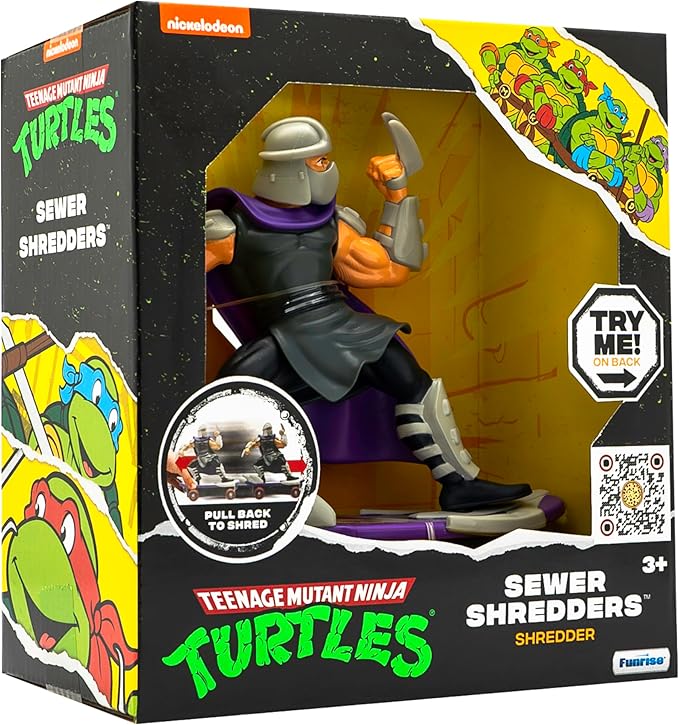 Teenage Mutant Ninja Turtles 5" Sewer Shredders Classic Edition Shredder Ages 3+ Action Figure