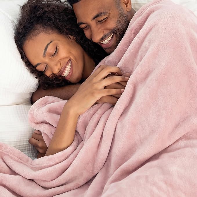 Bedsure GentleSoft Fleece Bed Blankets Full Size Pink - Soft Lightweight Plush Fuzzy Cozy Luxury Blanket Microfiber, 84x90 inches