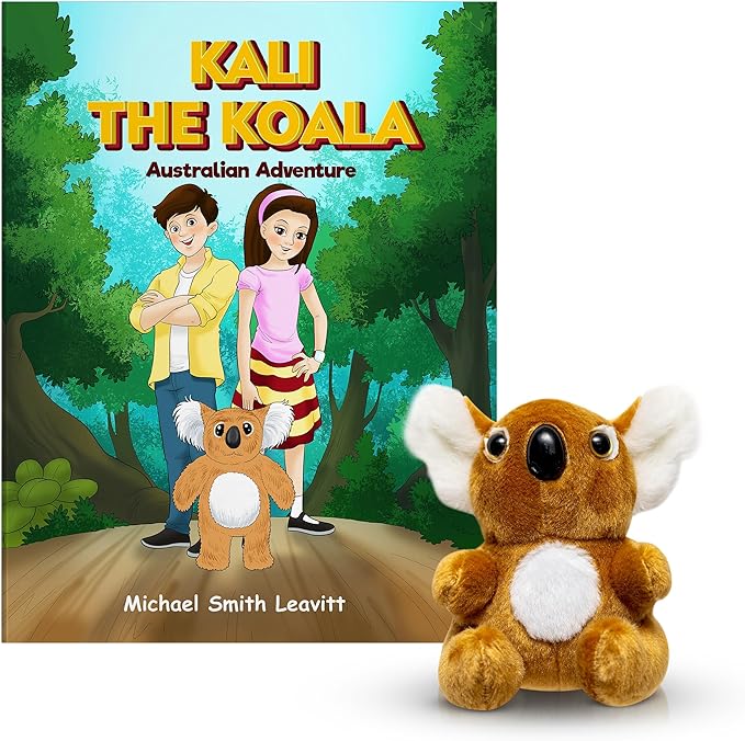 Kali The Koala Stuffed Animal, Children's Book with Stuffed Animal Set, Exciting Australian Adventure Book with Plush Koala for Kids (Ages 3-8)
