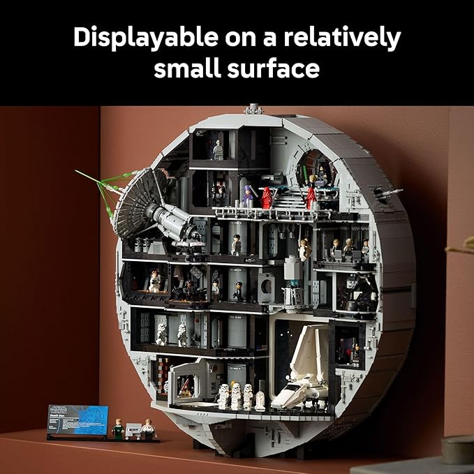LEGO Star Wars Death Star Building Set for Adults, Ages 18+ - Collectible & Room Decor for Office, Bedroom, or Book Shelf - Fun Activity for Men, Women, & Movie Fans - Gift Idea for Birthdays - 75419