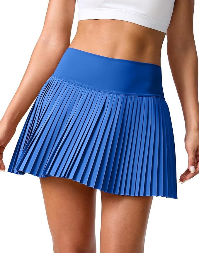 Pleated Tennis Skirt for Women with Pockets Shorts Women's High Waisted Lightweight Athletic Golf Skorts Skirts