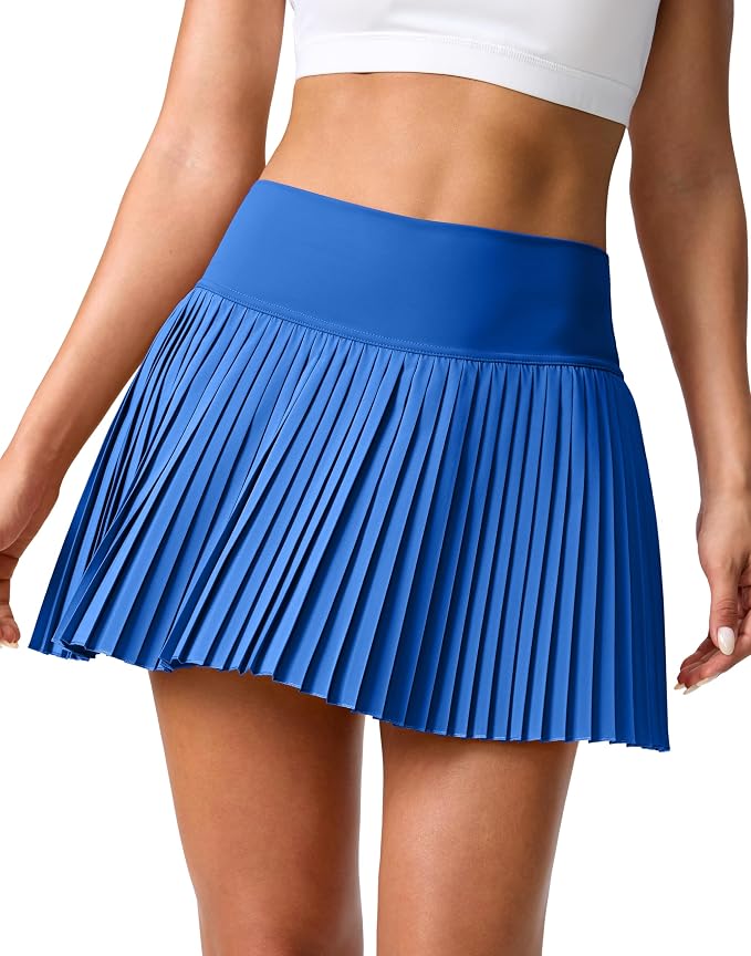 Pleated Tennis Skirt for Women with Pockets Shorts Women's High Waisted Lightweight Athletic Golf Skorts Skirts