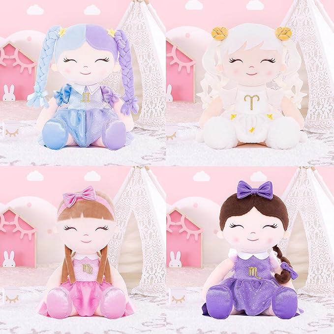 Baby Girl Gifts Plush Dolls Constellations Zodiac Doll Birthday Gift 17 inches Ariess
