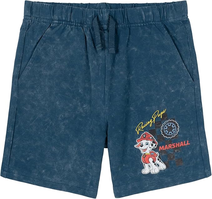 Nickelodeon Paw Patrol T-Shirt and French Terry Shorts Outfit Set Infant to Big Kid Sizes (12 Months - 10-12)