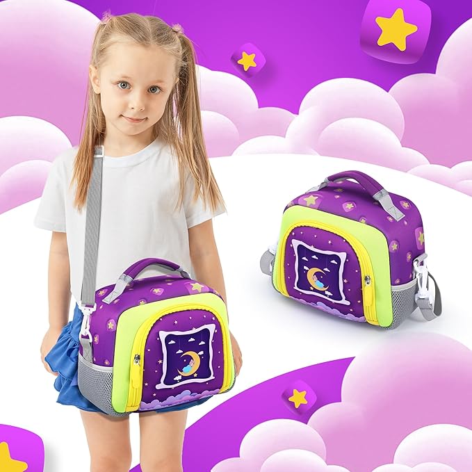 Carrying Bag Compatible with Toniebox Starter Set and Tonies Figurines, Kids Toys Storage Case with Handle and Shoulder Strap for Tonies Box, Detachable Bag for Toniebox Accessories