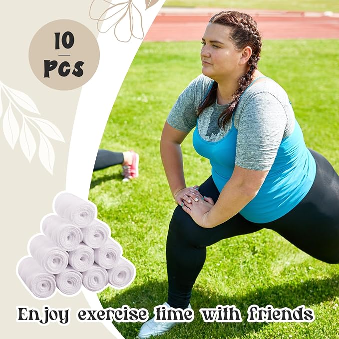 Toulite 10 Pcs Reusable Bra Liners for Sweat, 3 Layer Bra Sweat Pads, Soft Cotton Outer Layer with Polyester Fiber Core