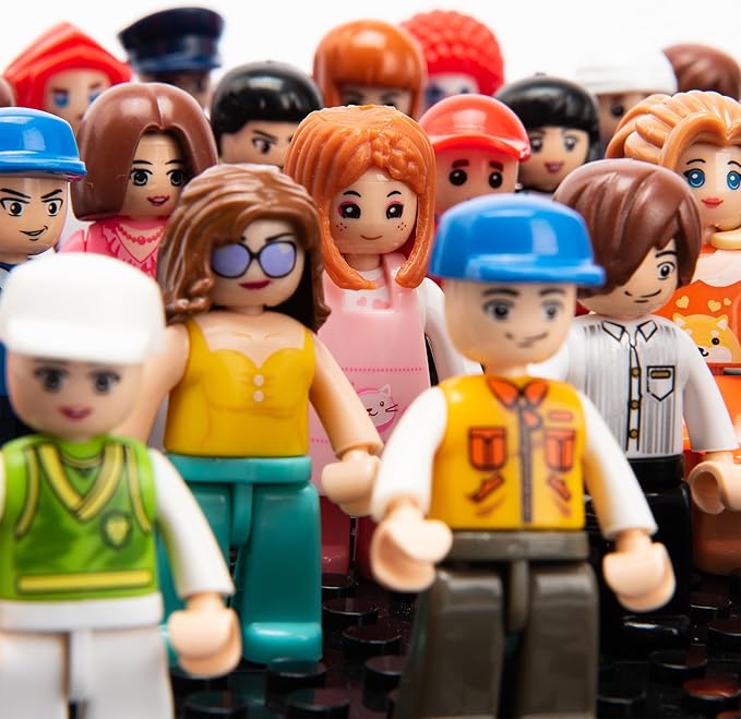 Icyhit Building Mini Figures People Action Figure Toy (Random 50 Included)