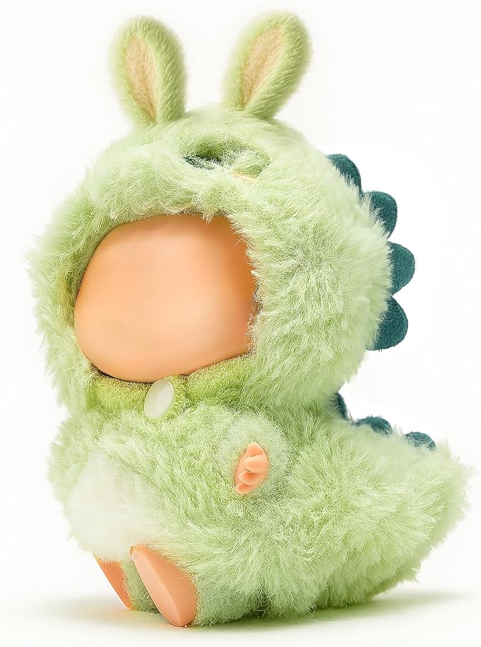 17cm Clothes Set, One-Piece Plush Dinosaur Outfit for 17cm Dolls, Adorable and Stylish Doll Clothes with Soft Texture, Cute Clothing for Dress Up, Chic Doll Accessories