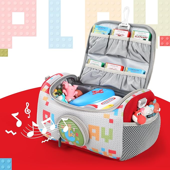 Carrying Case Compatible with Little Tikes for Story Dream Machine Books Starter Set, Portable Storage Bag with Handle and Shoulder Strap for Storytime, Storybook, Character Accessories (Play)