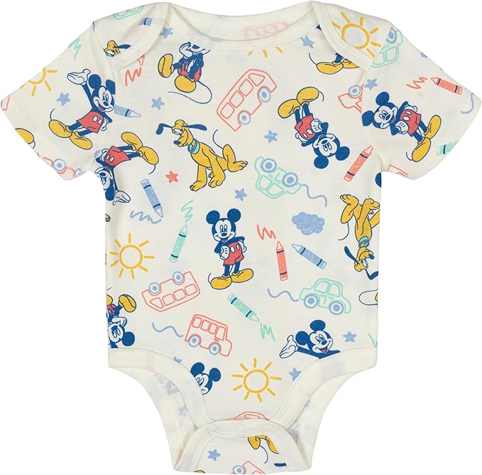 Disney Baby 5 Pack Bodysuits Newborn to Infant Sizes (Newborn - 24 Months)