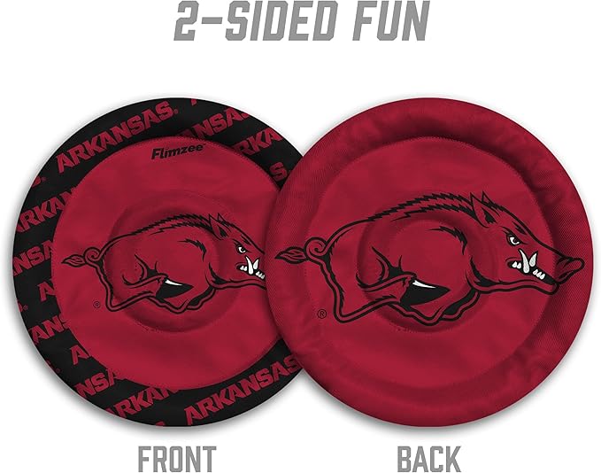YouTheFan NCAA Arkansas Razorbacks Flimzee Bean-Bag Flying Disc
