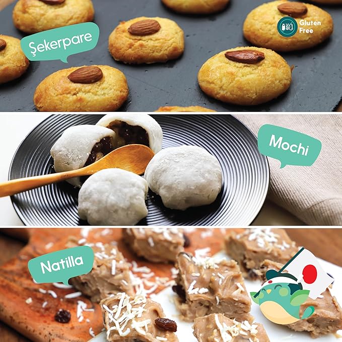Kids Real Dessert Baking Kit for Families | Includes 3 Recipe Cards from Japan, Turkey and Columbia with Key Ingredients, Baking Tools, Fun Kids Explorer Guide | Explore World