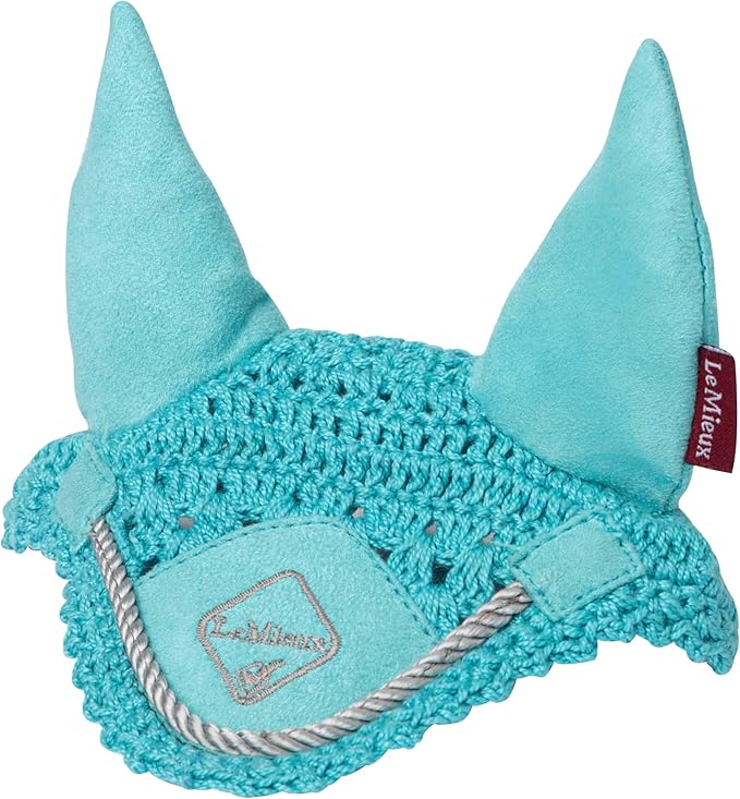 LeMieux Toy Pony Ear Bonnet for Toy Pony - Handmade Crochet - Super Soft - 3 Years + - Gift for Kids - Azure