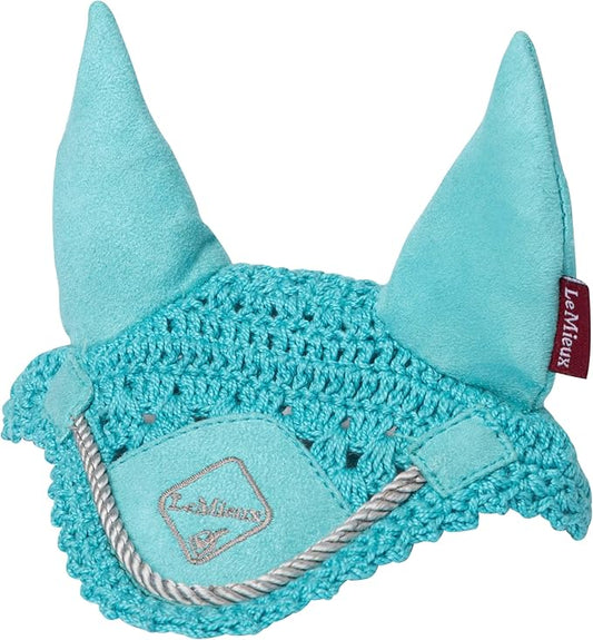 LeMieux Toy Pony Ear Bonnet for Toy Pony - Handmade Crochet - Super Soft - 3 Years + - Gift for Kids - Azure