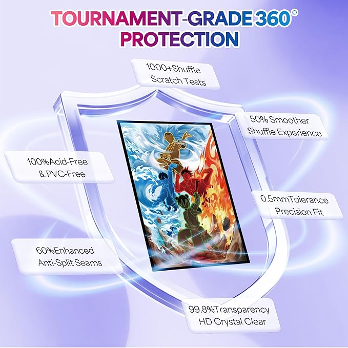 UAONO MTG Card Sleeves - 100 Count Standard Size Matte Art Sleeve, Smooth Shuffling & Ultra Clear Protection, for Magic The Gathering(Chinese Style)