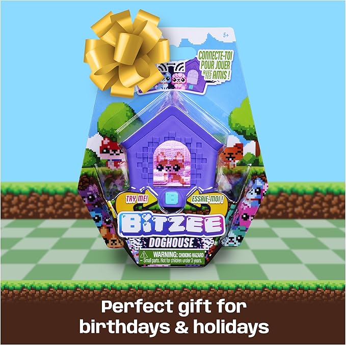 Bitzee, Doghouse Interactive Toy with 15 Puppies Inside, 3D Playroom, Reacts to Touch, Digital Pet Kids Toys for Girls & Boys Ages 5 and up