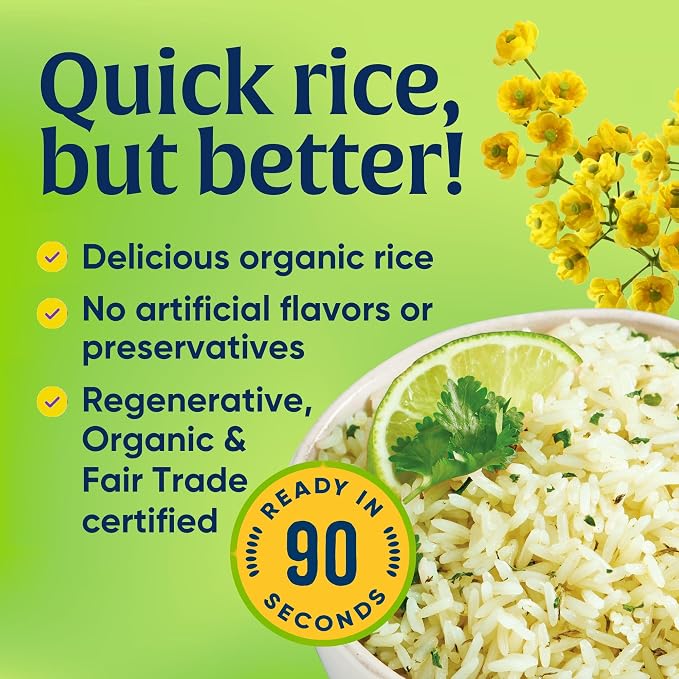 Lundberg Family Farms, Rice Jasmine Cilantro Lime Organic, 8 Ounce
