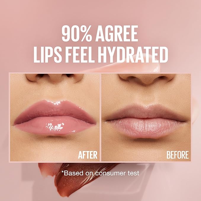 Maybelline Lifter Gloss, Hydrating Lip Gloss with Hyaluronic Acid, High Shine for Plumper Looking Lips, Silk, Warm Mauve Neutral, 0.18 Ounce