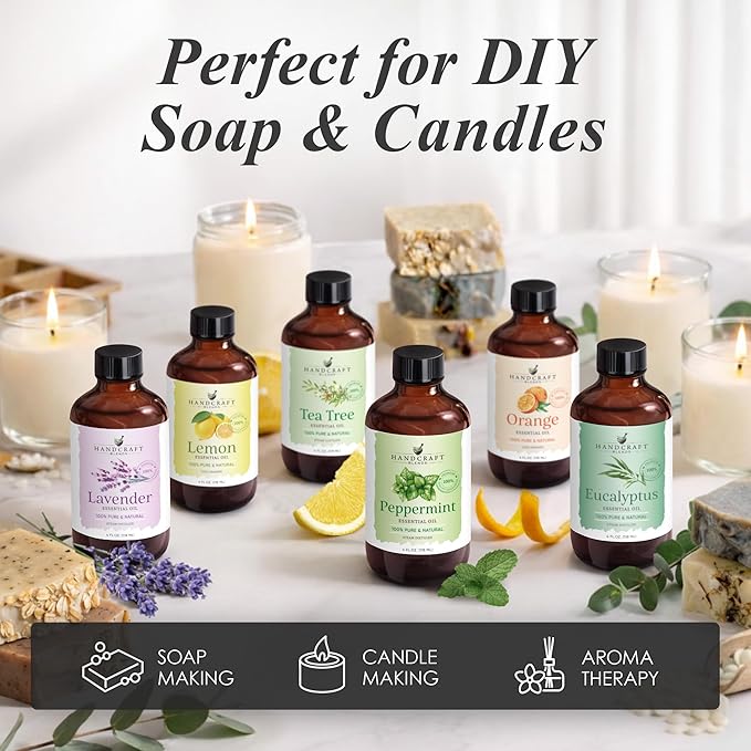 Handcraft Blends Tea Tree Essential Oil – Huge 4 Fl Oz – 100% Pure and Natural – Premium Grade Essential Oil for Diffuser and Aromatherapy, Skin, Massage, Candle and Soap Making Fragrance