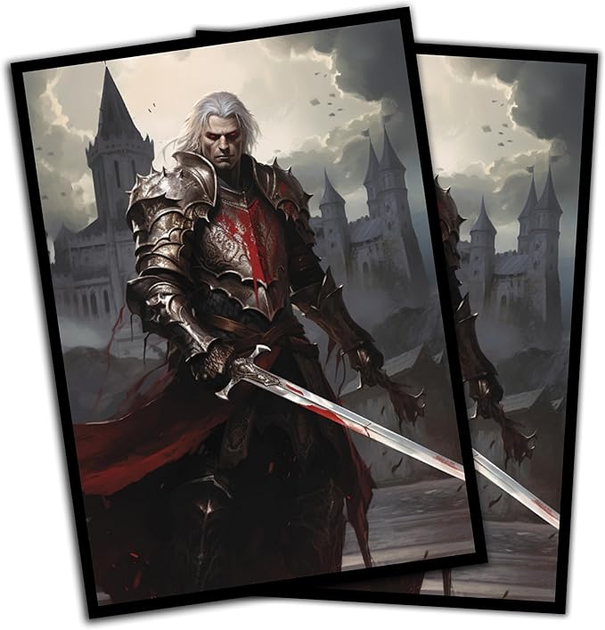 Vampire Knight Game Card Sleeves 102 Pack – Perfect for MTG Vampire Commander Decks Like Edgar Markov - Premium Art Magic The Gathering Card Sleeves