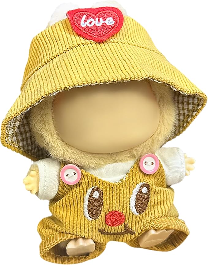 Clothes Fit for 17CM Doll, Fashion Doll Clothes Outfit Set Cute Theme Designer Toys Dress Accessories for Collector Fans Display (Yellow Cub)