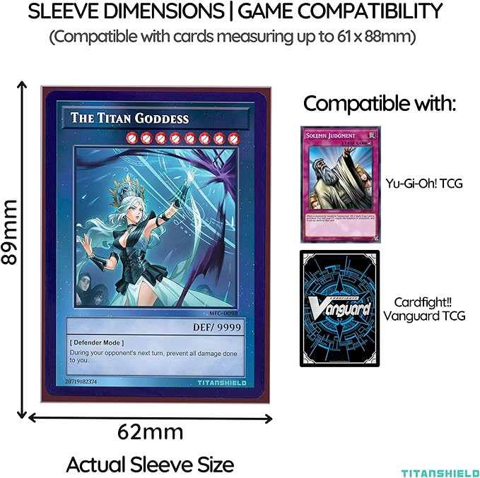 TitanShield (150 Sleeve/Bordeaux Red) Small Japanese Sized Trading Card Sleeves Deck Protector for Yu-Gi-Oh, Cardfight!! Vanguard & More