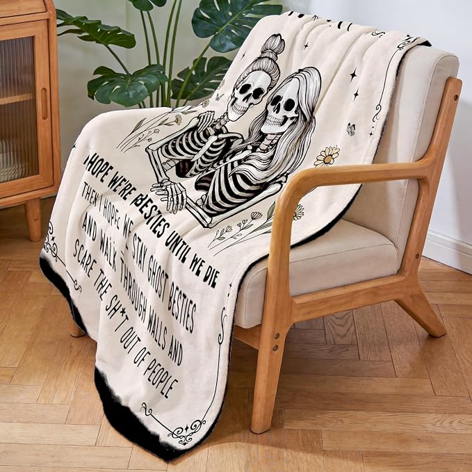 Best Friend Birthday Gifts for Women, Flannel Bestie Blanket, 50" x 60" | Flannel Soft Best Friend Friendship Blanket Decor, Best Friend Christmas Birthday Gifts for Women, Bestie Gifts for Women