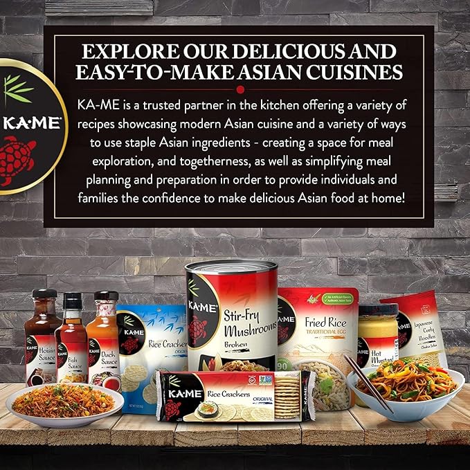 KA-ME Original Rice Crackers - Gluten-Free Jasmine Rice Snack - Crispy Asian Crackers - Non-GMO - 3.5 Oz - 2 Pack