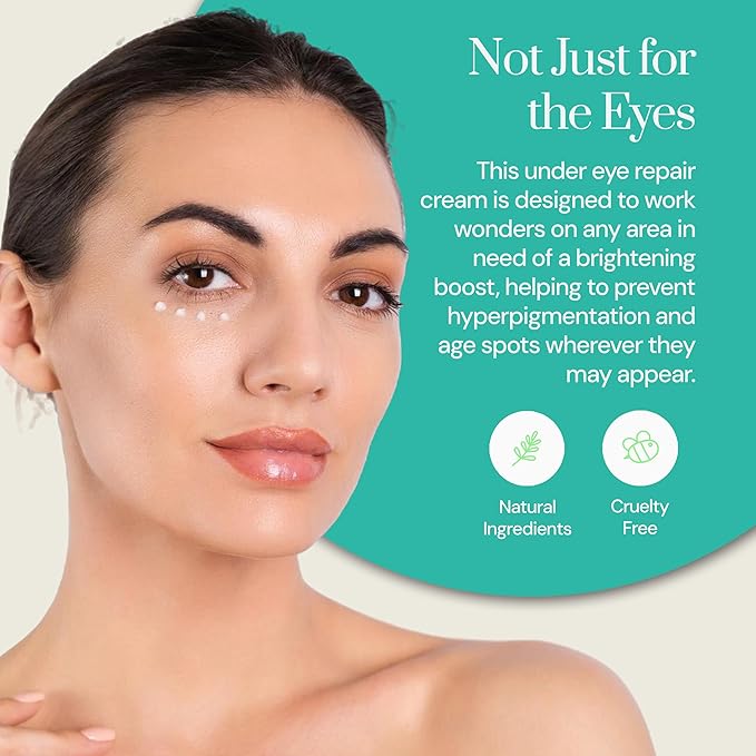 Soapstones Bright Eyes Moisturizing Eye Cream for Dark Circles & Spot Defense - Shea Butter, Avocado Oil, & Sweet Almond Oil Under Eye Cream for Aging Lines, Scars, and Discoloration