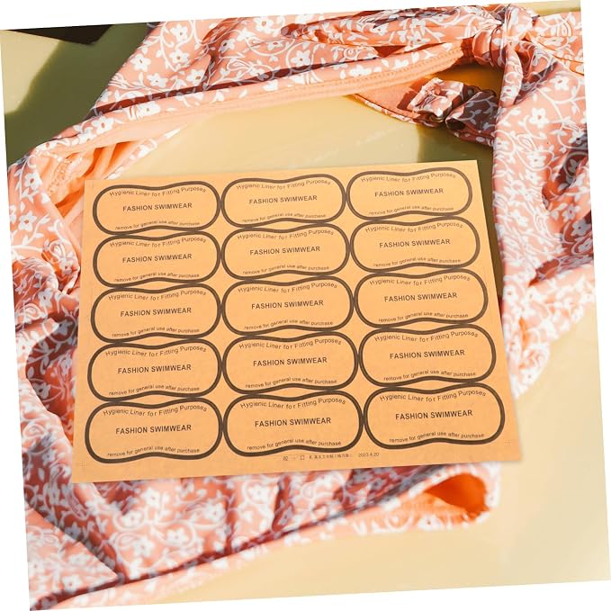 Protective Sticker for Lingerie Swimwear Protective Sticker Adhesive Decal Underpants Decal (100pcs)