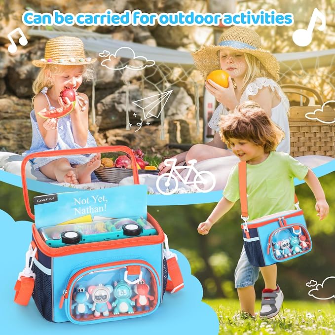 Kids Bike Basket, Front Frame Handlebar Bag for Toddler Scooter Tricycle Bicycle, Cute Small Fabric Bicycle Basket for Boys & Girls,