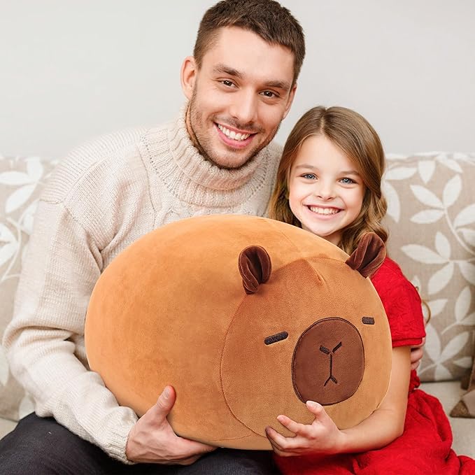 Wepop 20in Capybara Stuffed Animal, Cute Capybara Plush, Cuddle Stuffed Plushies Pillows Gifts for Kids Adults Boys and Girls