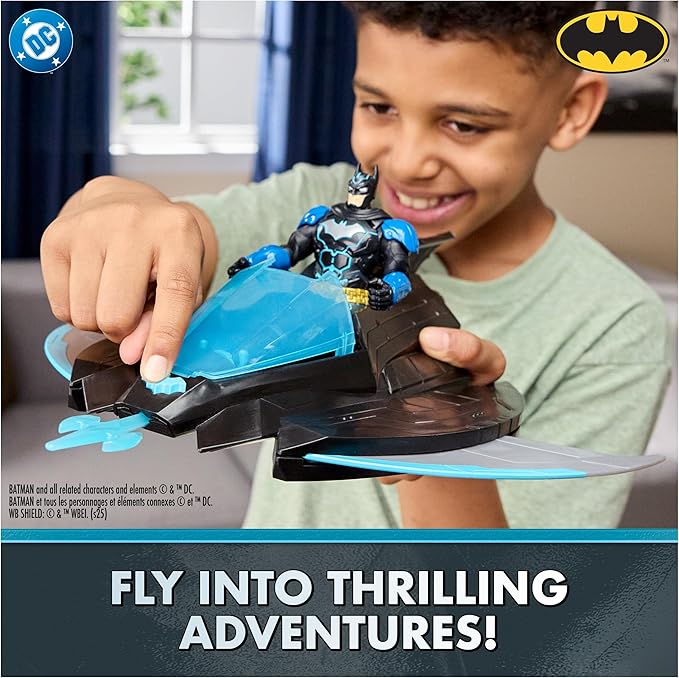 DC Comics, Batman Ninja Strike Katana Blade Batwing and 6" Action Figure, Super Hero Kids Toys for Boys and Girls Ages 3 & Up