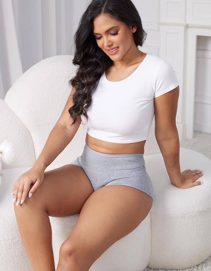 Goat Union Organic Cotton Boyleg Period Underwear for Women & Teens - Moderate Absorbency Period Panty