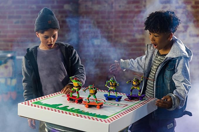 Teenage Mutant Ninja Turtles Toy, Donatello Sewer Shredder Pullback Skateboard, Mutant Mayhem TMNT Collectible Ninja Turtle, Ages 3+