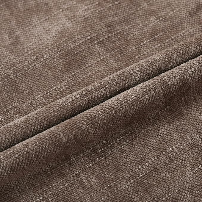 Set of 4 Soft Textured Decorative Throw Pillow Covers 24x24 Inch Cozy Farmhouse Cushion Cover Square Accent Pillow Cases for Bed Couch Sofa Living Room, Taupe Grey