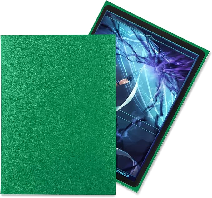 TitanShield Premium Card Sleeves | Compatible with Pokemon, One Piece, Lorcana, Flesh & Blood, & Magic The Gathering MTG | (150 Sleeves - Standard) (1, Emerald, Standard | 66x91mm)