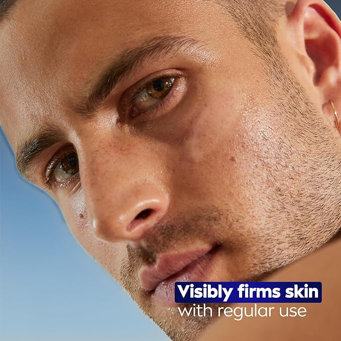 NIVEA MEN Age Defense Instant Hydrating Face Serum for Dry Skin, With Pro-Retinol and Hyaluronic Acid, Facial Serum Helps Reduce Look of Fine Lines and Wrinkles, 1.7 Fl Oz Bottle