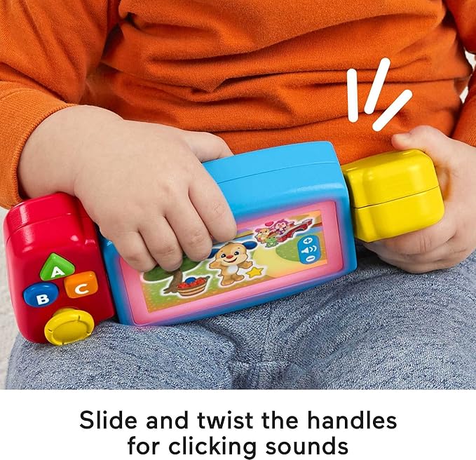 Fisher-Price Baby & Toddler Toy Laugh & Learn Gamer, Electronic Musical Learning Activity for Pretend Play Infants Ages 9+ Months