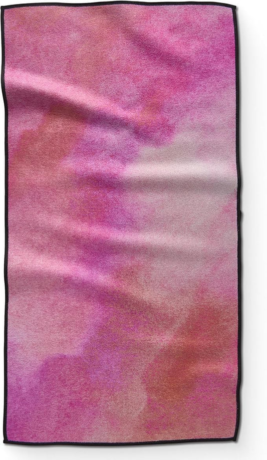 GEOMETRY Gym Towels for Working Out - Double Sided, Super Absorbent Microfiber Sweat Towel, Compact & Quick Dry - Premium Microfiber for Gym - Amanda, 16" x 30", 1 Piece