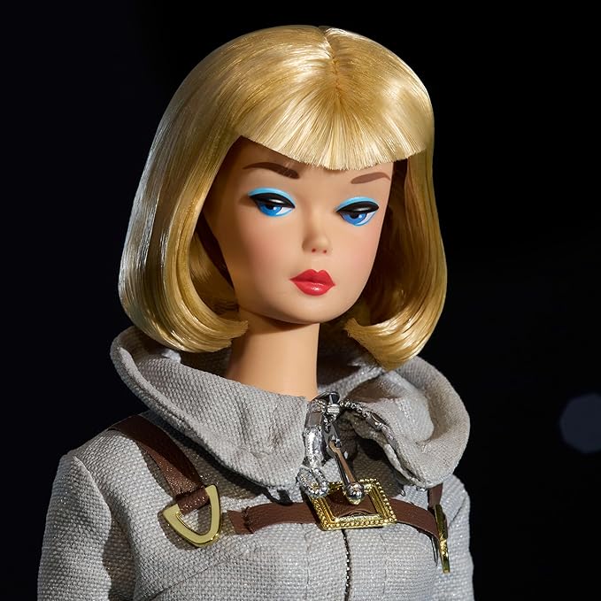 Barbie Mattel Miss Astronaut Doll Collectible with Silver Suit, Space Boots & Helmet Accessory, 1965 Vintage Repro