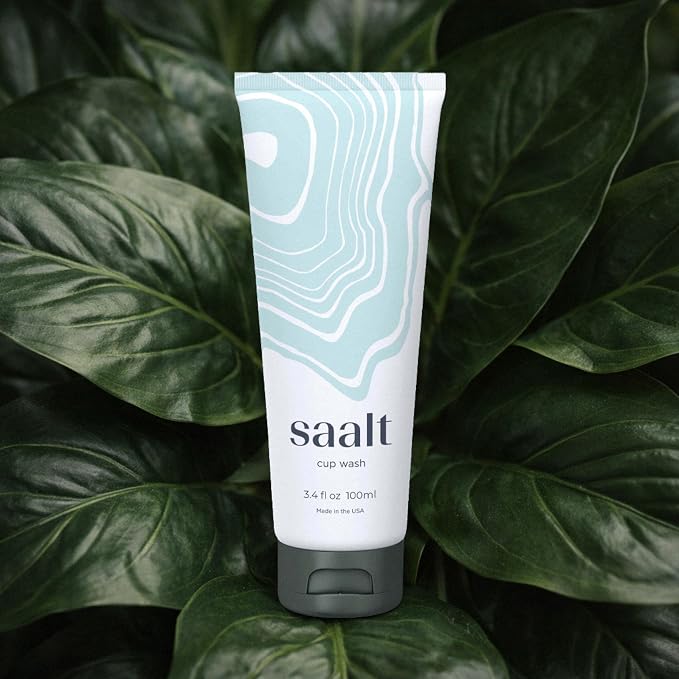 Saalt Menstrual Cup Wash Cleanser - Menstrual Disc Wash - pH Balanced - No Irritants or Harsh Chemicals - 3.4 Fl Oz