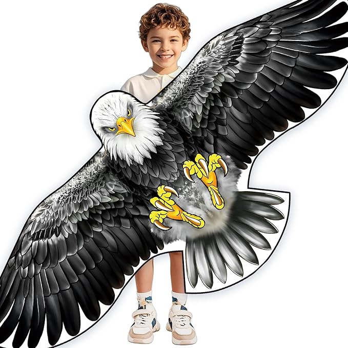 Large Kite with String Reel, Safe and Easy to Fly Kites for Kids and Adults,Outdoor Parent-Child Toy Gift,Perfect for Beach Park Family Outdoor Activities and Games.