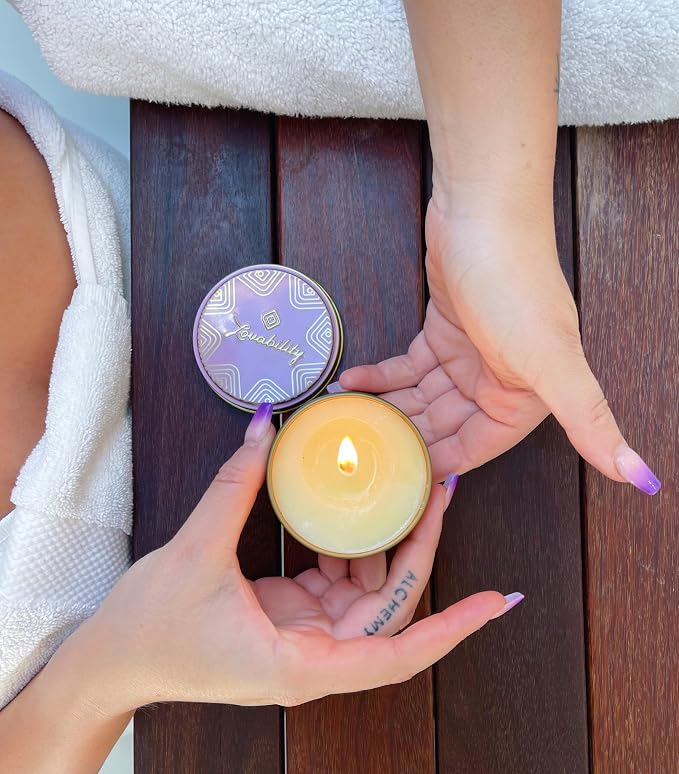 ThreePlay Massage Candle (3 Pack) | 3-in-1 Mood-Setting Candle, Massage Oil & Moisturizer | Notes of Juicy Red Currant, Wild Honey & Warmed Oak | Natural Ingredients, OB/GYN-Approved, Vegan