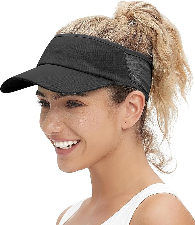 Sun Visor Hats Lightweight Stretchy for Running Tennis Golf | Portable,Mesh breathable,Quick-dry,Cooling Visor Hat,Stretch Fit,For Outdoor Sport Pickleball,Beach Volleyball