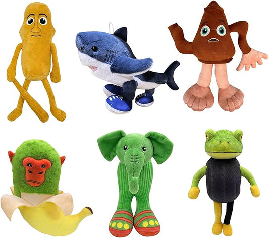 Zenitsu Italian Brainrot Plush Expressive Doll Funny & Unique Gift for Boys and Girls, Creative Home Décor Plush Toy for Christmas, Birthday (6pcs-2)