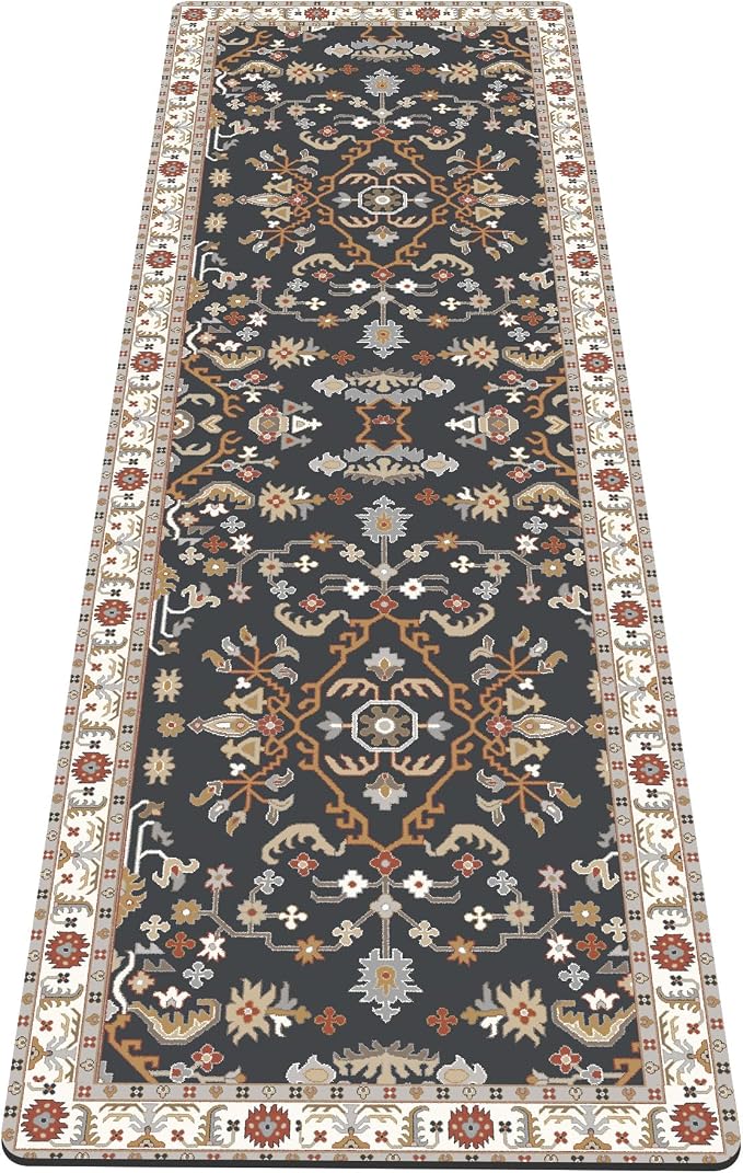 nuveti Yoga Mat Print Extra Thick TPE Non Slip Fitness Exercise Mat with Carrying Bag,72"x24" Extra Thick 6MM Exercise & Workout Mat for Yoga, Pilates Fitness and Floor Exercises