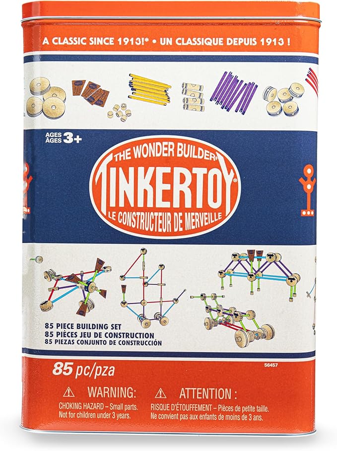 Retro Building Set Tin - 85 Pieces